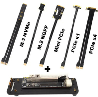 JHH-Link ภายนอกกราฟิกการ์ดแล็ปท็อปโน้ตบุ๊ค PC Adapter Cable PCIe 3.0 M.2 Nvme/ M.2 Ngff/mini Pcie/pcie X1 PCIe X4 EGPU