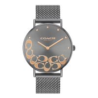 【COACH】設計款logo面盤米蘭帶腕錶36mm(14503825)