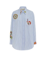เสื้อเชิ้ตผู้หญิง รุ่น Strike Patchwork Stripe Shirt Stripe สี Stripe
