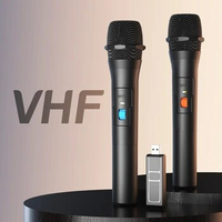 Wireless Microphone System Kits USB Receiver Handheld Karaoke Microphone Home Party Smart TV Speaker Singing Mic