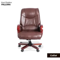 PALLORA KURSI DIREKTUR / KURSI KERJA KANTOR DIREKTUR PREMIUM COKLAT