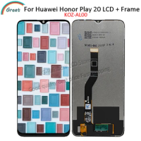 For Huawei Honor Play 20 LCD with Frame Display Touch Panel Screen Digitizer For Honor Play 20 LCD Play LCD KOZ-AL00