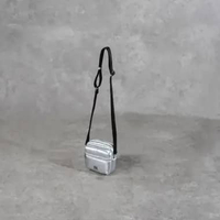 Tas MLB NY BLACK PUFFY SILVER SHOULDER BAG 100% ORIGINAL Size 13X7X15CM