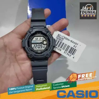 JAM TANGAN PRIA CASIO DIGITAL ORIGINAL CASIO WS-1300H-8A CASIO WS 1300H 8A CASIO WS1300H GREY RUBBER