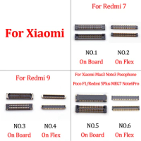 5pcs 40pin LCD Display FPC Connector On Mainboard for Xiaomi Max 3/Poco F1/NOTE 3/Mi Play 5 5S 5C/Redmi 9 7/5 PLUS/Note 6 Pro