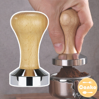 Canko康扣 不鏽鋼木桿咖啡粉填壓器/壓粉器/壓粉槌 51mm