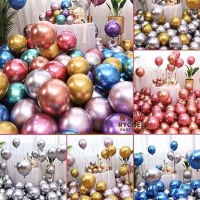BALON LATEX METALIK CHROME 12 INCH | METALIC CHROME BALLOON (10 PCS)