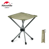 Naturehike Camping Chair 100Kg Load Bearing Folding Chair Ultralight Foldable Hiking Mini Chair Outdoor Travel Fishing