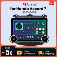 Junsun X8 11.5“ 2K 2000*1200 QLED Wireless CarPlay Android Auto Car Radio for Honda Accord 7 2003-2008 Multimedia autoradio