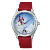 真愛日本 預購 宮崎駿 吉卜力 紅豬 30周年 飛行艇時代 時尚 牛皮革錶帶 手腕錶 亞得里亞海 紅 手錶 禮物