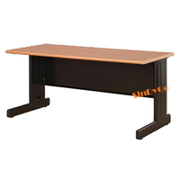 【鑫蘭家具】HU辦公桌 木紋桌黑色腳 W160*D70cm 主管桌 書桌 工作桌 閱讀桌 電腦桌