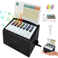 Playable Piano Calendar 2024 with 52 Music Scores USB Jay Chou Desk Calendar Desktop Birthday Gift Black White