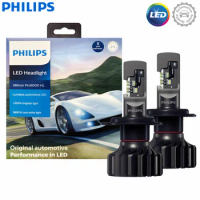 Philips Ultinon Pro9000 Gen2 LED H4 +350% Bright Car Headlight 5800K Cool White with Lumileds LED Car Bulb 18W LUM11342U90X2, 2X