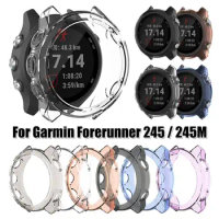 TPU Watch Case Bracelet Protective Cover Shell for Garmin Forerunner 245M / 245