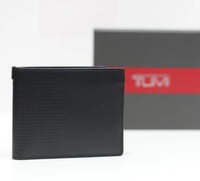 TUMI Novara SLG Global Double Billfold - Men's wallet - Black Leather