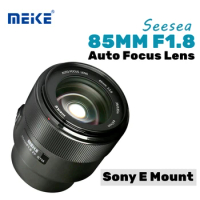 Meike 85mm F1.8 Full Frame Auto Focus Medium Telephoto STM Lens for Sony E-Mount Mirrorless Cameras A7S3 A7R4 A9 A7M3 A6600