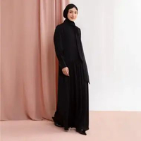 Lozy Hijab - Lesti Dress Lozy x Lesti (Long Dress Bahan Poly Flowy Anti UV Koleksi Raya Lebaran 2026