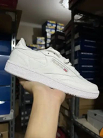 BEST SELLER REEBOK CLUB C 85 WHITE / WOMEN ORIGINAL 100000015 37