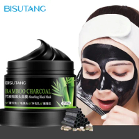 Black Mask For Face Skin Care Bamboo Charcoal Facial Masks Remove Blackhead Dot Acne Peeling Mask Facial Nose Deep Cleansing