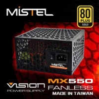 【MISTEL密斯特】VISION MX550 FANLESS 80PLUS金牌 無風扇 電源供應器(台灣製造)