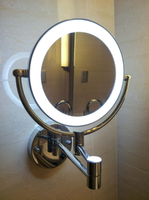 蝶陶新款6英寸浴室純銅美容鏡子折疊伸縮掛鏡洗手臺化妝鏡臺面鏡