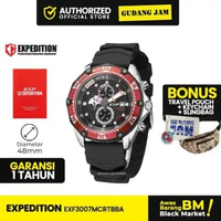 Jam Tangan Pria Analog Expedition EX 3007 MCR Series Silicon Strap EXF3007MCRTBBA