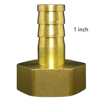 1 inch 1'' DN25 internal female thread brass barb fitting oxygen pipe water pipe Pagoda-Shape Connector hose barb coupler