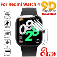 3PCS Hydrogel Film For Redmi Watch 3 Full Cover Clear HD Screen Protector for Xiaomi Redmi Watch4 Protective Film Not Glass