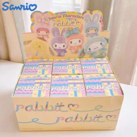 Original Sanrio Rabbit Series Blind Box Cinnamoroll/kurumi Trend Toy Mini Figure Room Decoration To Birthday Gift Toys