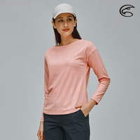 ADISI 女UPF50+防曬長袖一字領排汗衣AL2111100 (S-2XL) / 抗紫外線 CoolFree 彈性 吸濕速乾 防曬上衣