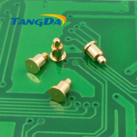 Tangda DHL/EMS D2*3.5mm 1000PCS pogo pin connector Mobiles Battery spring 1P Thimble Surface Mount SMD gold plate 1u" 1.2A