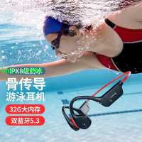 優選！免運  骨傳導游泳跑步運動藍牙耳機自帶內存無線不入耳ipx8防汗水下專用
