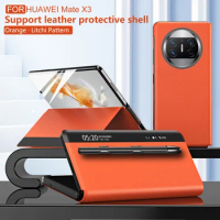 For Huawei Mate X3 Case Leather Smart View Windows Flip Cover with Touch Pen Slot Protection Capa For Huawei Mate X3 Funda