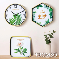 【TROMSO】北歐新時代框畫靜音時鐘-丹麥清新(框畫時鐘)
