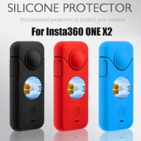 Silicone Case For Insta360 ONE X2 Action Camera Accessories Kits Body Protective Cover With Lens Cover Body Protector