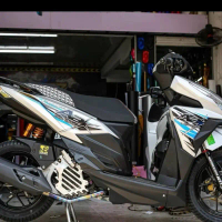 Tem nhãn dán AASTU cho xe vario 2017 xe trắng / bạc - TEM KEO TRONG