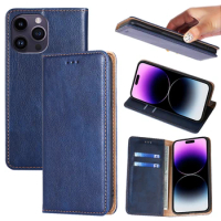 Leather Wallet Phone Case For iPhone 14 13 12 11 Pro Max XS Max XR X 6-6S 7-8-SE3 X-XS Plus Flip Card Slot Phone Case Cover