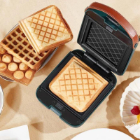 Electric Sandwich Maker Multifunction Breakfast Machine Timed Waffle Maker Toaster Baking Household Takoyaki Pancake Maker