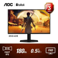 Monitor LED AOC 25G42E Adaptive Sync 24.5" Fast-IPS 180Hz FHD 0.5MS HDR10