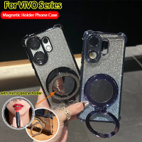 เคสโทรศัพท์, สำหรับ Vivo V60, V50, V60 Lite 5G, เคสใส, เจลลี่แวววาว, เงางาม, กันกระแทก, พร้อมฝาครอบเ