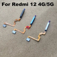 For Xiaomi Redmi 12 ID Home Button Fingerprint Menu Return Key Recognition Scanner Sensor Flex Cable 4G 5G