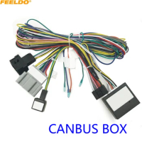 FEELDO Car Audio Radio DVD Android 16PIN Power Cable Adapter With Canbus Box For Ford Fiesta(09-11) Power Wiring Harness #HQ6471