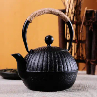 The workers hall tea kettle Small pumpkin cast iron pot of southern Japan pig iron pot of uncoated iron pot teapot