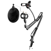 Bracket Stand Mic Condenser Microphone Mikrophone & Phone Stand Holder