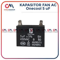 Kapasitor Fan AC 5 uf Kaki 4 mikro Kipas angin Dinamo Blower Outdoor Mesin kotak 2 2,5 pk Onecool