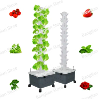 15Layers 45Holes Vegetable Planter Balcony Hydroponics System Home Garden Vertical Hydroponic Tower Farm Greenhouse Planters