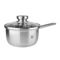 庫存福利品 德國雙人 NOVA 鍋具16cm單柄鍋(含蓋) Nova-1615 贈 日本原裝 東麗拭淨布