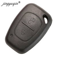 jingyuqin 2 Button Remote Car Key Shell Cover Fob Case For Vauxhall for Opel Vivaro/Renault Movano Trafic Renault Kangoo Blank