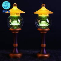 工廠直銷 蓮花燈 供燈 佛燈 長明燈 公媽燈 神桌燈 宮燈佛燈蓮花燈佛供燈佛前供燈LED七彩長明燈水晶財神燈家用插電特惠/全館免運 特價出 開立發票 售後保障z211