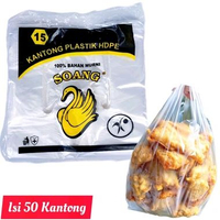 Kantong Makanan U15 Platik Kresek Cap Soang 1Pack 50pcs Hdpe Plastik Food